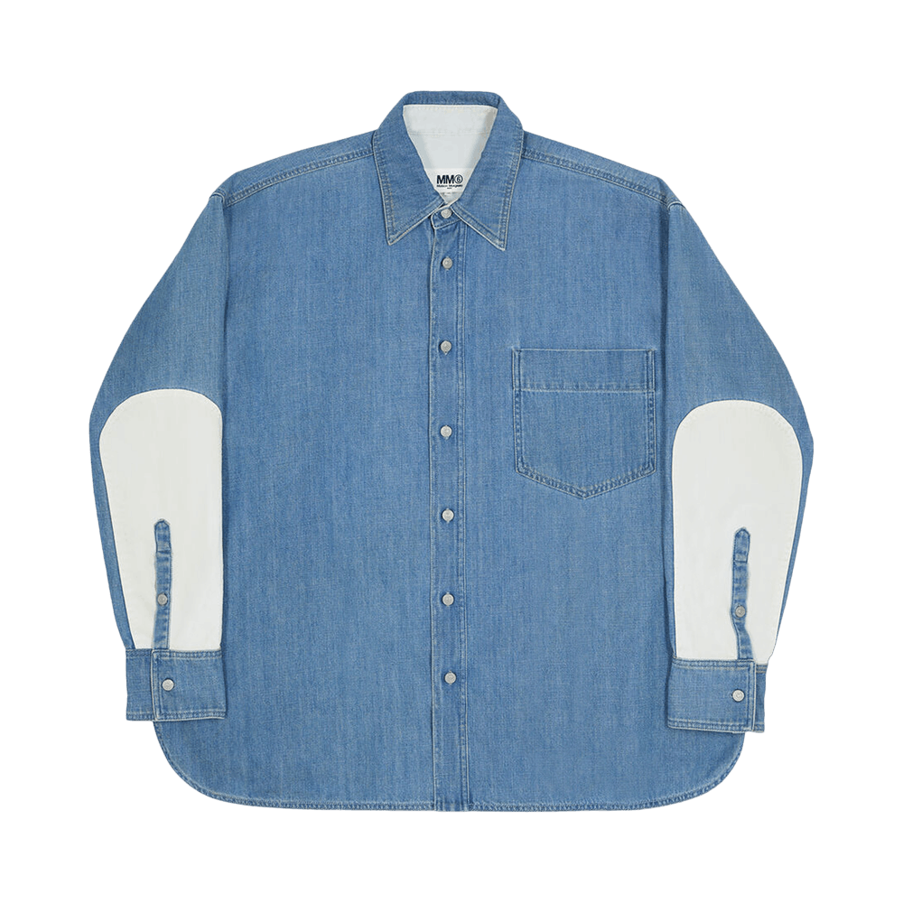 Buy MM6 Maison Margiela Denim Shirt 'Grey/Light Blue' - S52DL0202