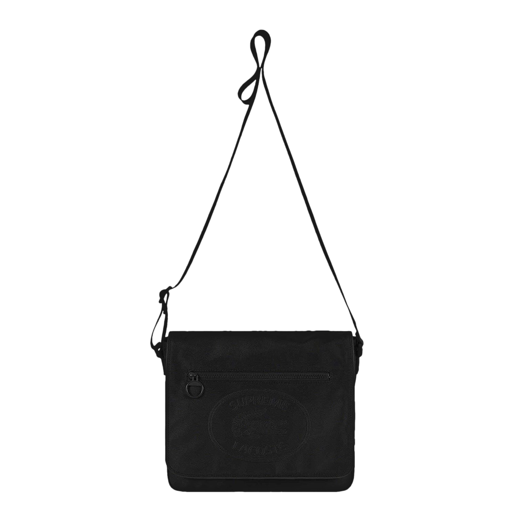 Supreme x Lacoste Small Messenger Bag 'Black'