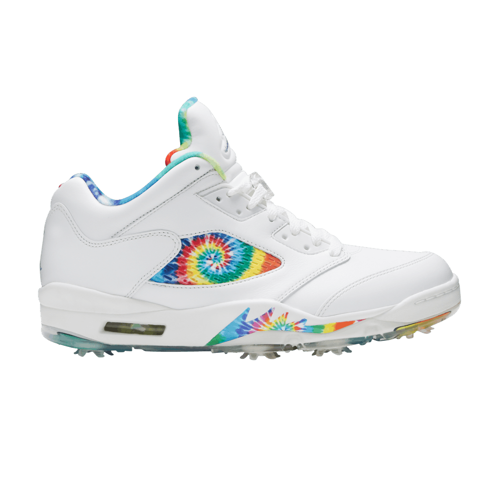 Buy Air Jordan 5 Low Golf 'Peace, Love, and Golf' - CW4205 100