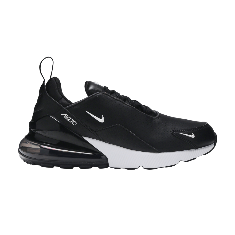 Nike air max 270 black leather on sale