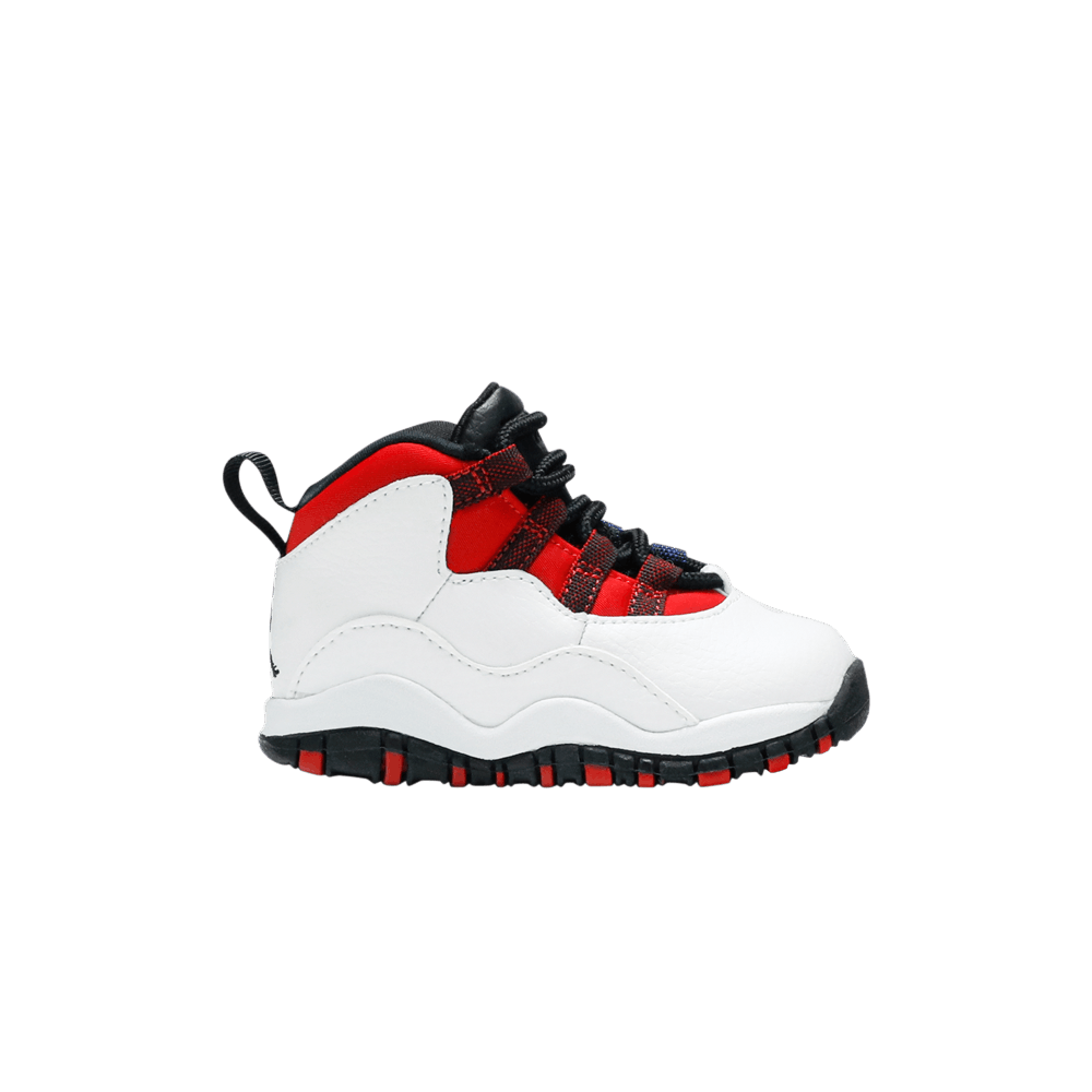 Air jordan retro 10 white black university red cheap