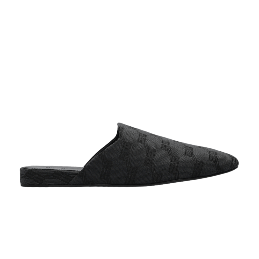 Balenciaga Cosy BB Mule All Over Logo - Grey Black