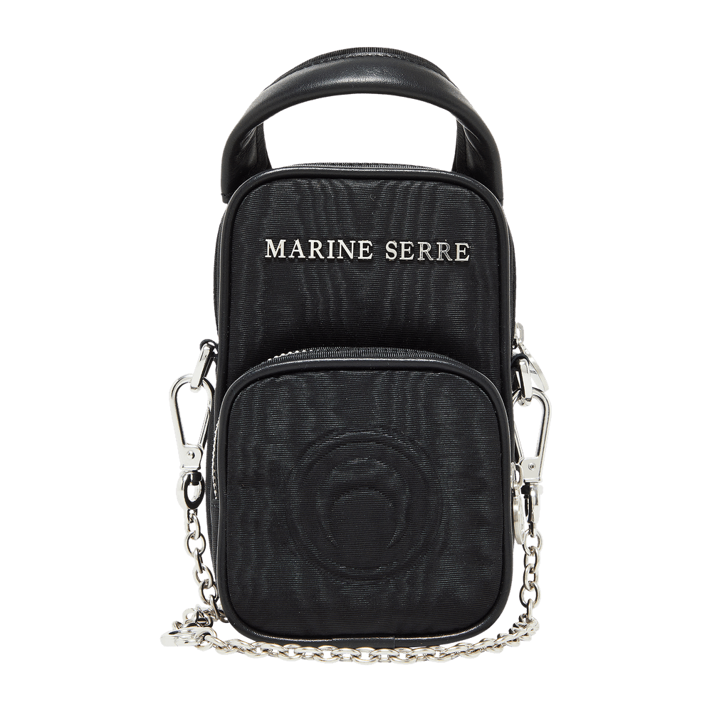 Buy Marine Serre Parpaing Moire Bag 'Black' - B002FW22X 00 | GOAT