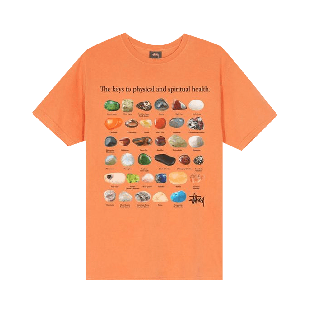 Buy Stussy Stone Pigment Dyed Tee 'Neon Orange' - 1904557