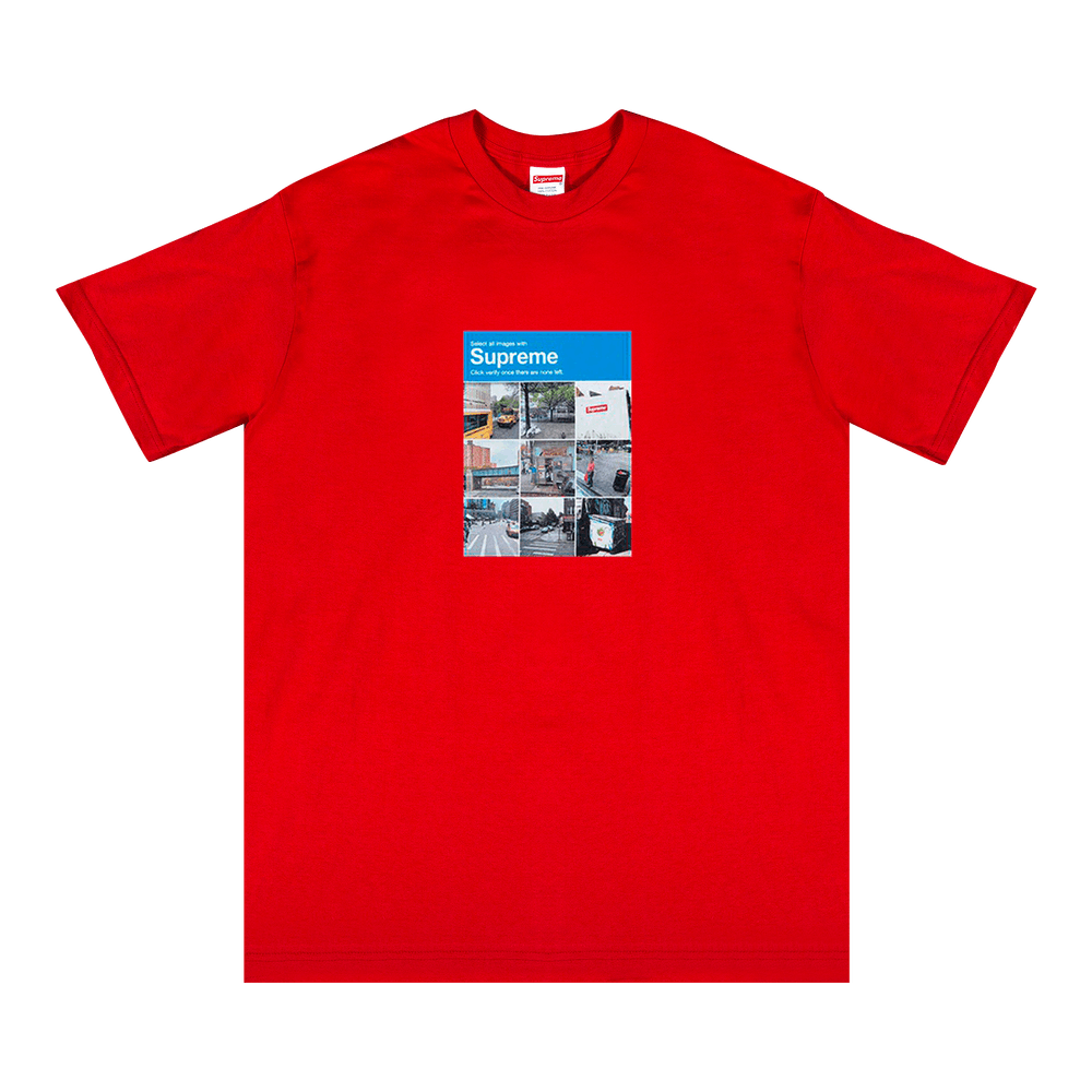 Buy Supreme Verify Tee 'Red' - FW20T29 RED - Red | GOAT
