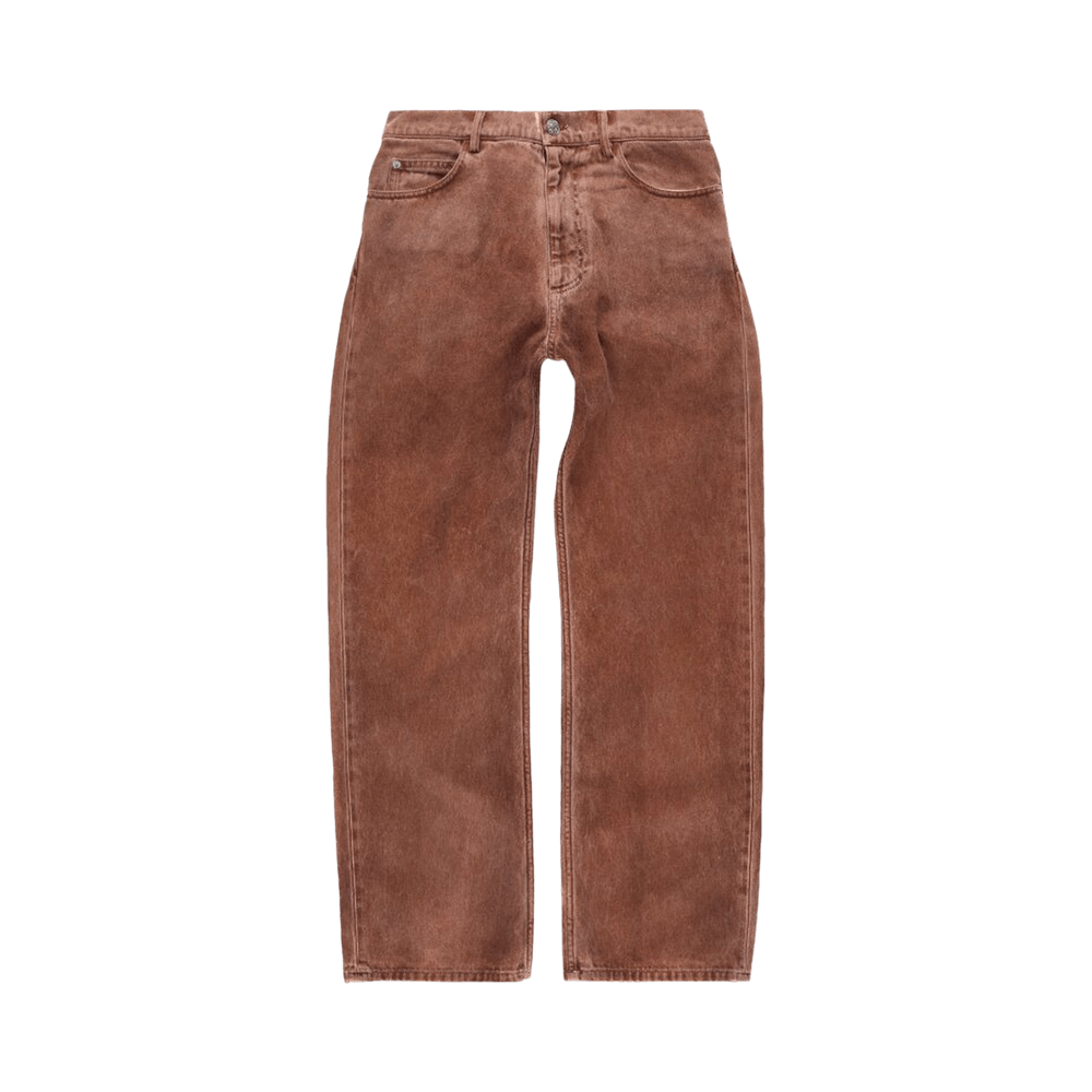 Buy Marni Faded Coated Drill Pants 'Earth Of Siena