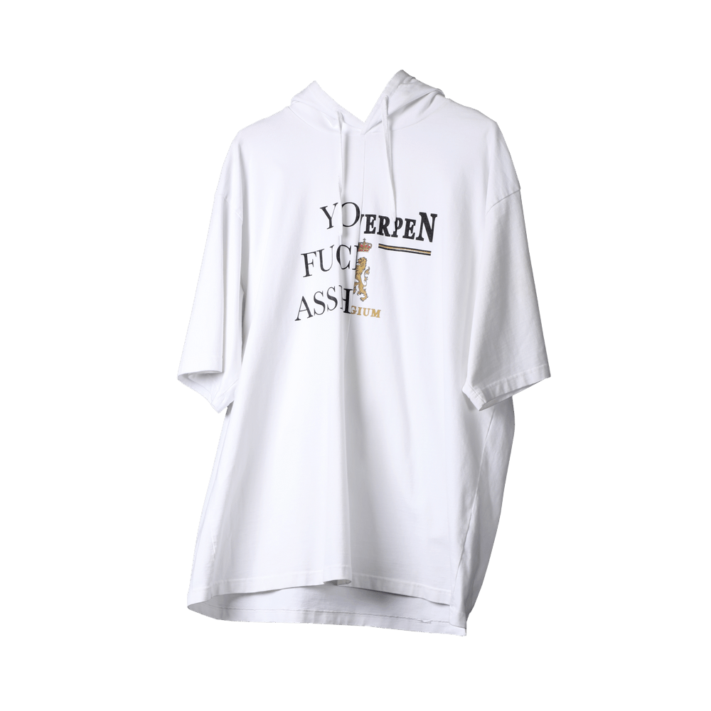 Buy Vetements Split Hooded T-Shirt 'White' - VTM21862 | GOAT