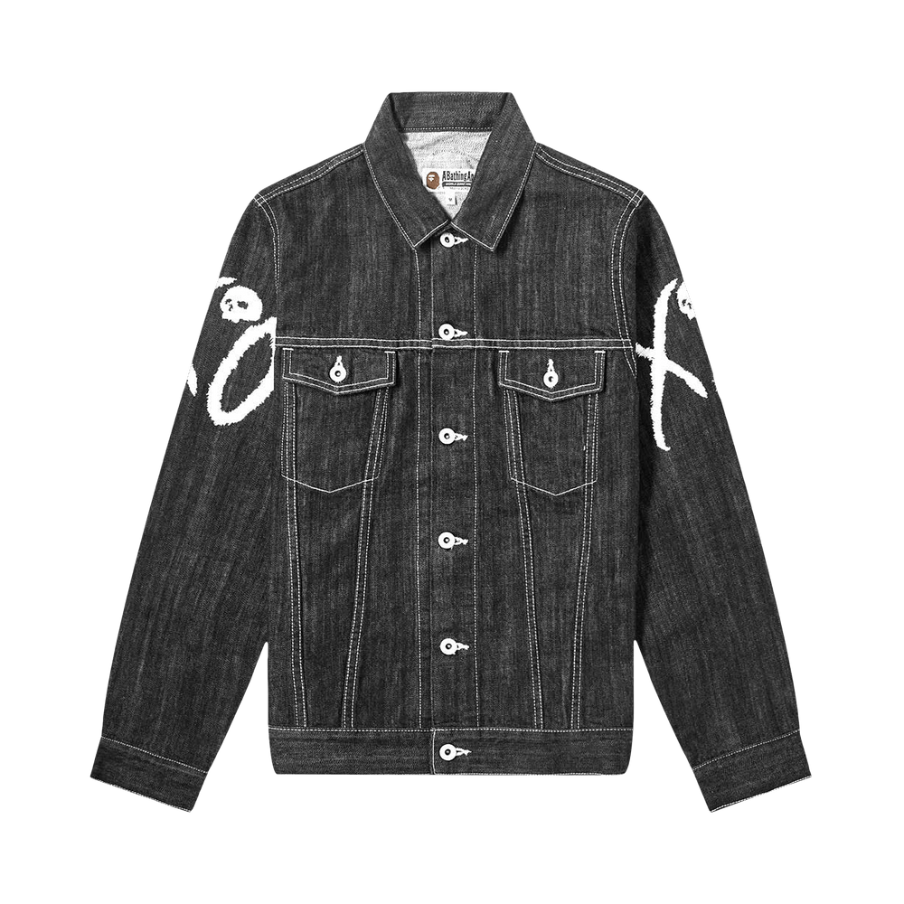 Buy BAPE XO Denim Jacket 'Black' - 1F73 140 922 BLACK | GOAT