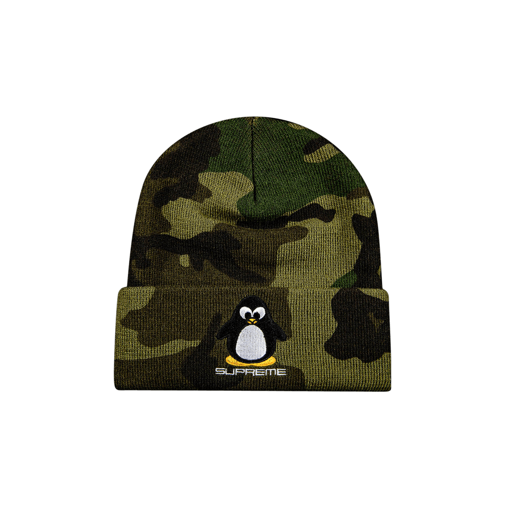 Buy Supreme Penguin Beanie 'Woodland Camo' - FW20BN16