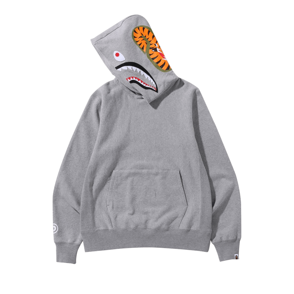 Buy BAPE Shark Pullover Hoodie Grey 1I30 114 017 GREY GOAT UK