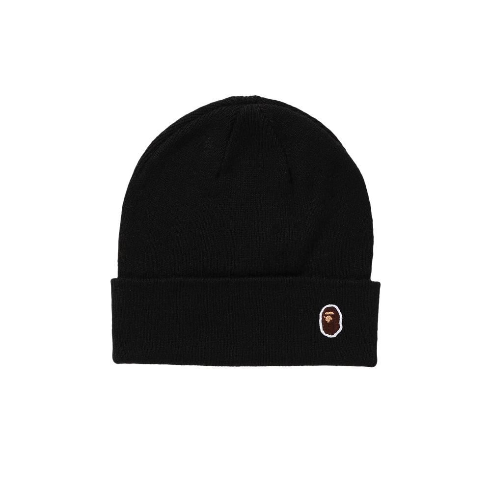Buy BAPE Ape Head One Point Knit Cap 'Black' - 1I30 181 022 BLACK