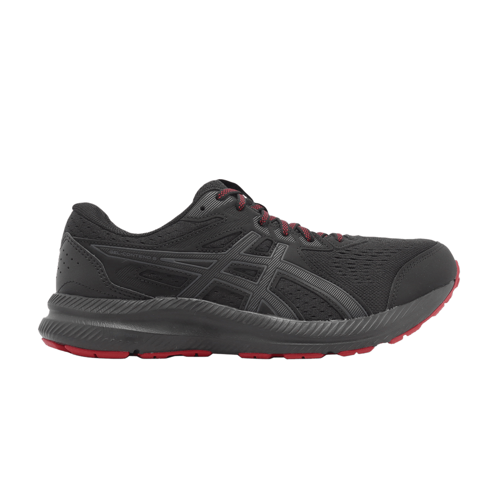 Asics Gel Contend 8 4E Wide Black Red