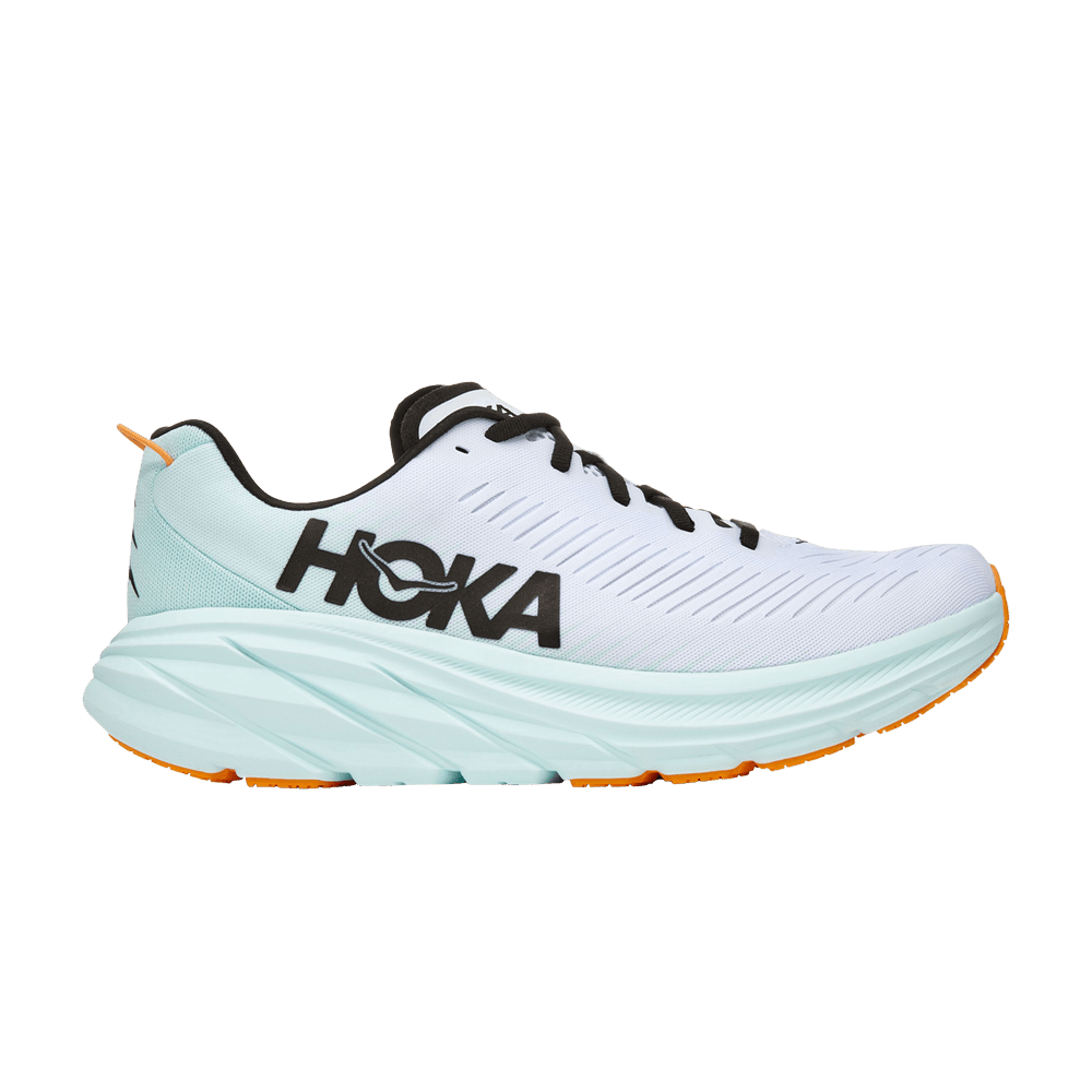 Hoka Rincon 3 White Blue Glass