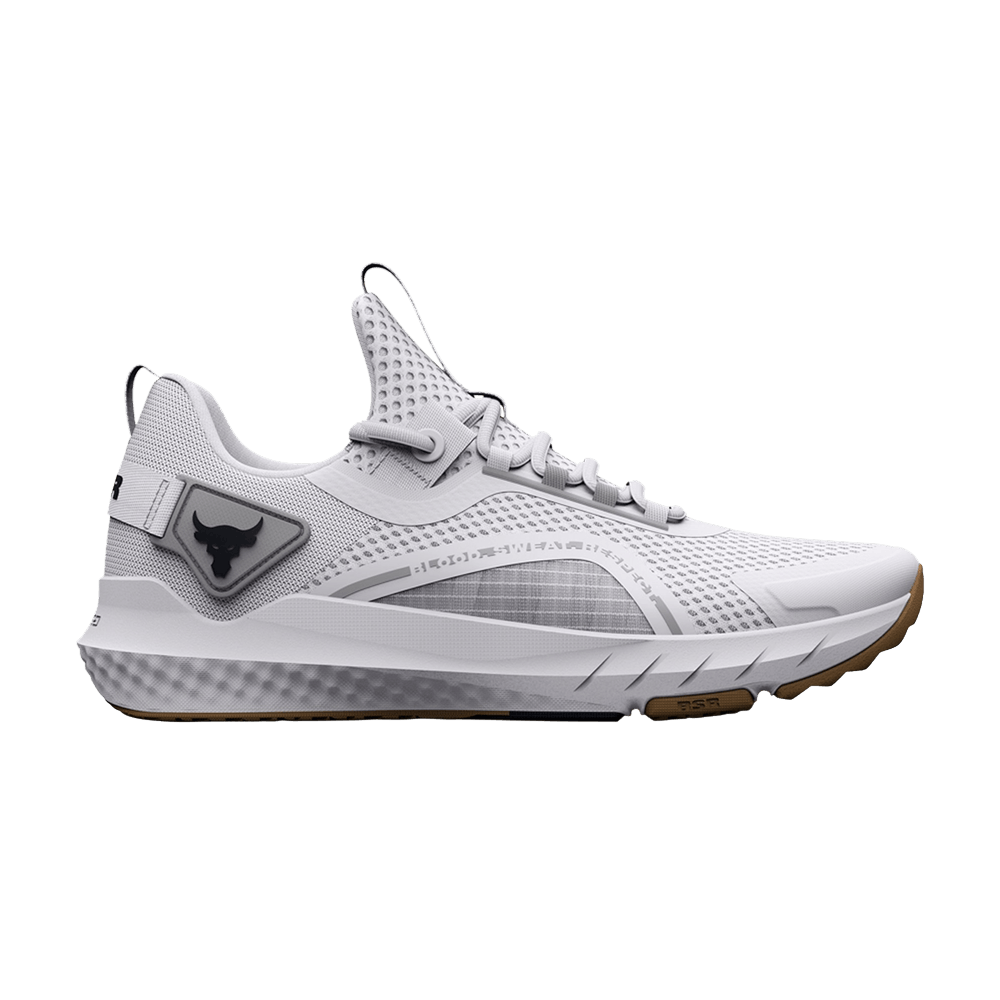 WMNS) Under Armour Project Rock 3 'White Halo Grey' 3023005-110