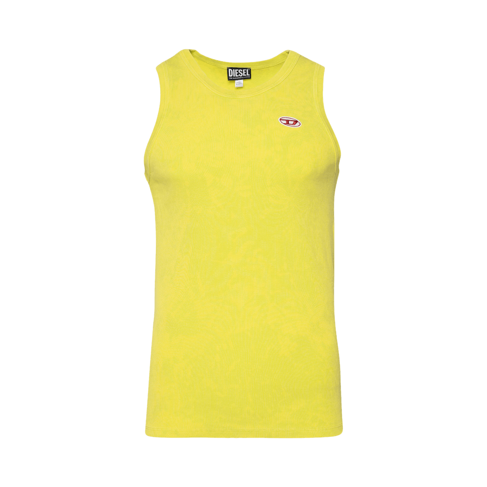 トップス DIESEL T-WISTY-G1 T-WISTY-G1 Man: Acid-wash tank top with logo patch | Diesel