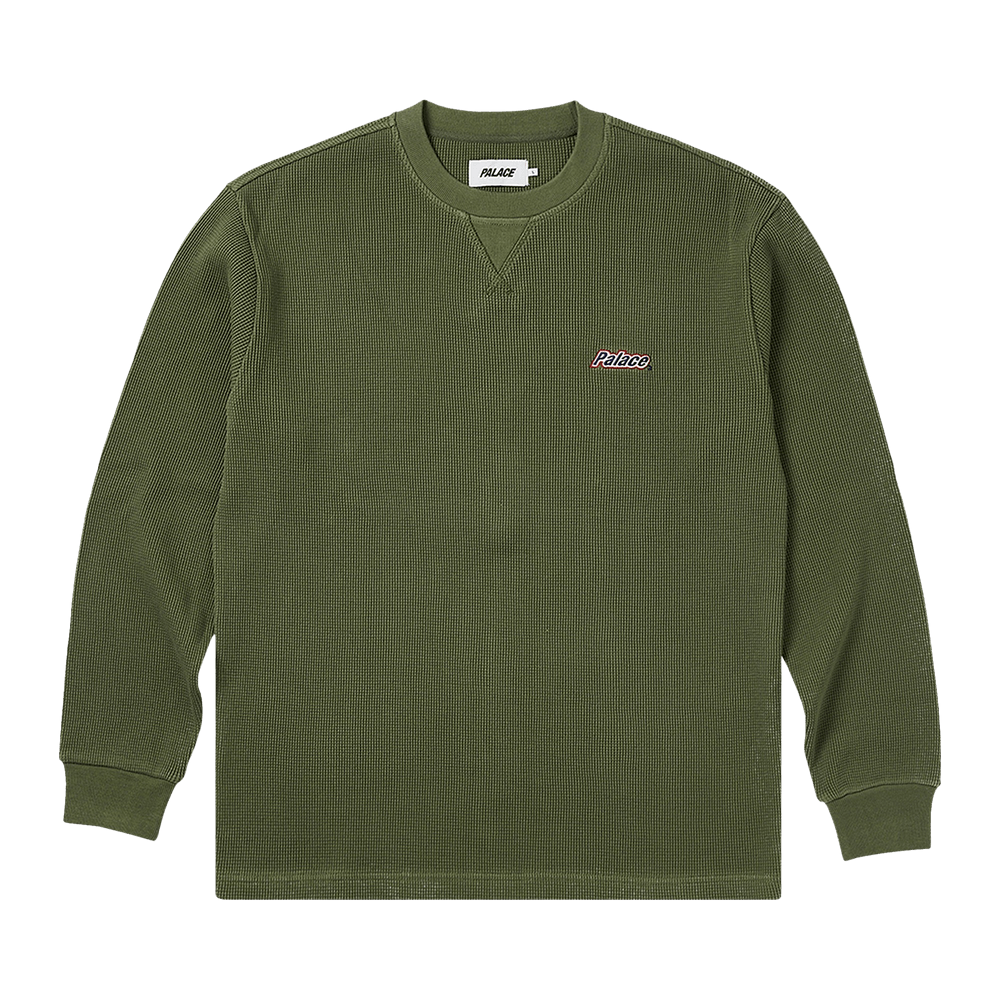 Buy Palace Waffle Long-Sleeve 'The Deep Green' - P24ES005 | GOAT