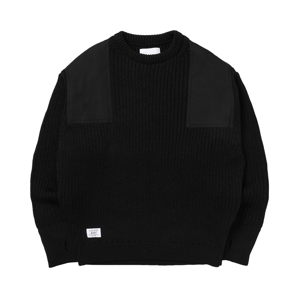 Buy WTAPS Commander Knit Sweater 'Black' - 222MADT KNM03 BLAC | GOAT
