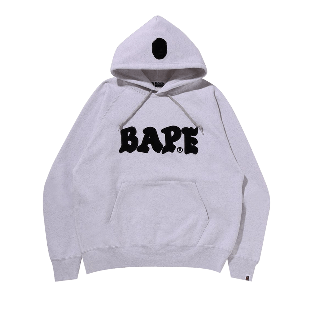 Buy BAPE Relaxed Fit Pullover Hoodie 'Grey' - 1I80 114 001 GREY | GOAT