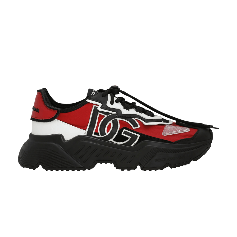 Dolce & Gabbana ロゴ チェリー柄 レギンス ブラック×レッド DOLCE & GABBANA Shoes Red White Leather Logo Casual Sneakers