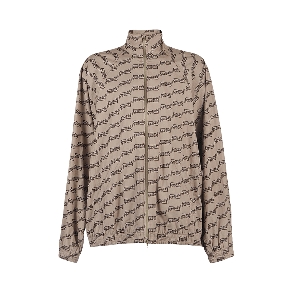 Balenciaga BB Monogram Tracksuit Jacket Beige/Brown