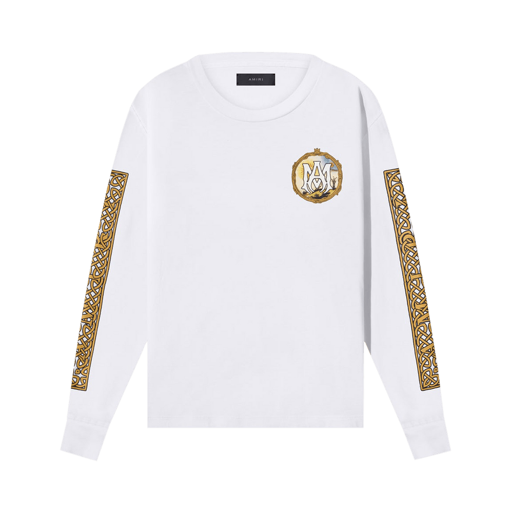 Buy Amiri Alchemy Frame Long-Sleeve Tee 'White' - PS23MJG002 100