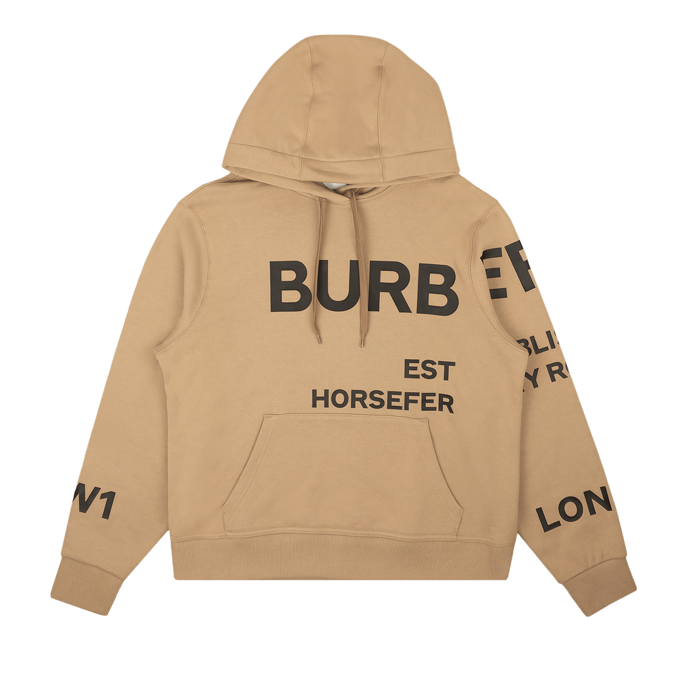 Burberry logo print cotton oversized sweatshirt discount