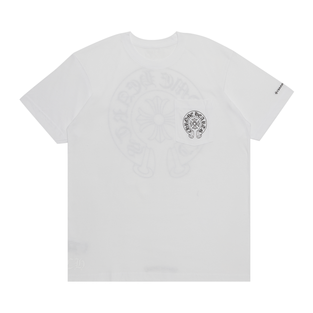 Buy Chrome Hearts Horseshoe Logo Pocket T-Shirt 'White