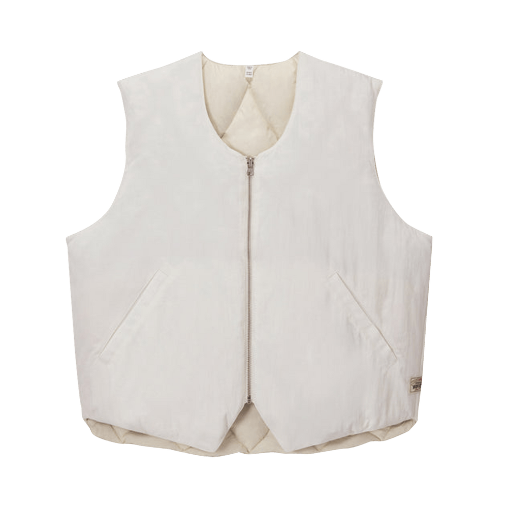 Buy Stussy Reversible Quilted Vest 'Cream' - 115695 CREA | GOAT