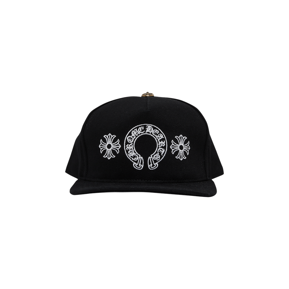 Buy Chrome Hearts Horseshoe Denim Snapback 'Black' - 1383