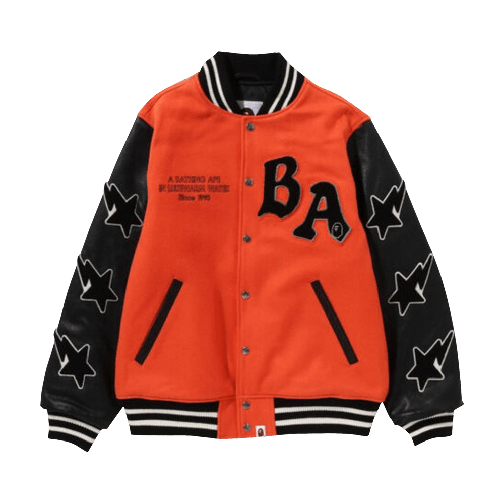 Bape deals jacket orange