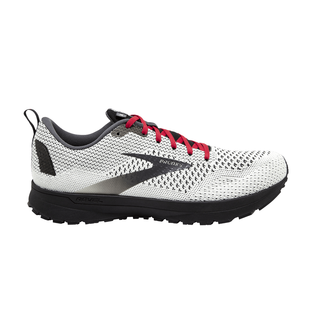 Brooks Revel 4 White Black Red