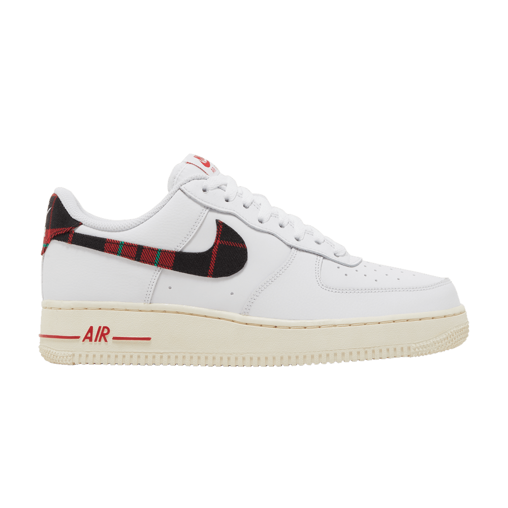 Air Force 1 LV8 Tartan Plaid White Red On Foot Sneaker Review