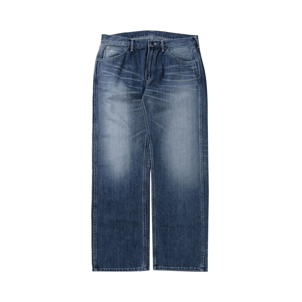 Buy BAPE Ape Head Relaxed Fit Denim Pants 'Blue/Light Indigo Buy BAPE Ape Head Relaxed Fit Denim Pants 'Blue/Light Indigo
