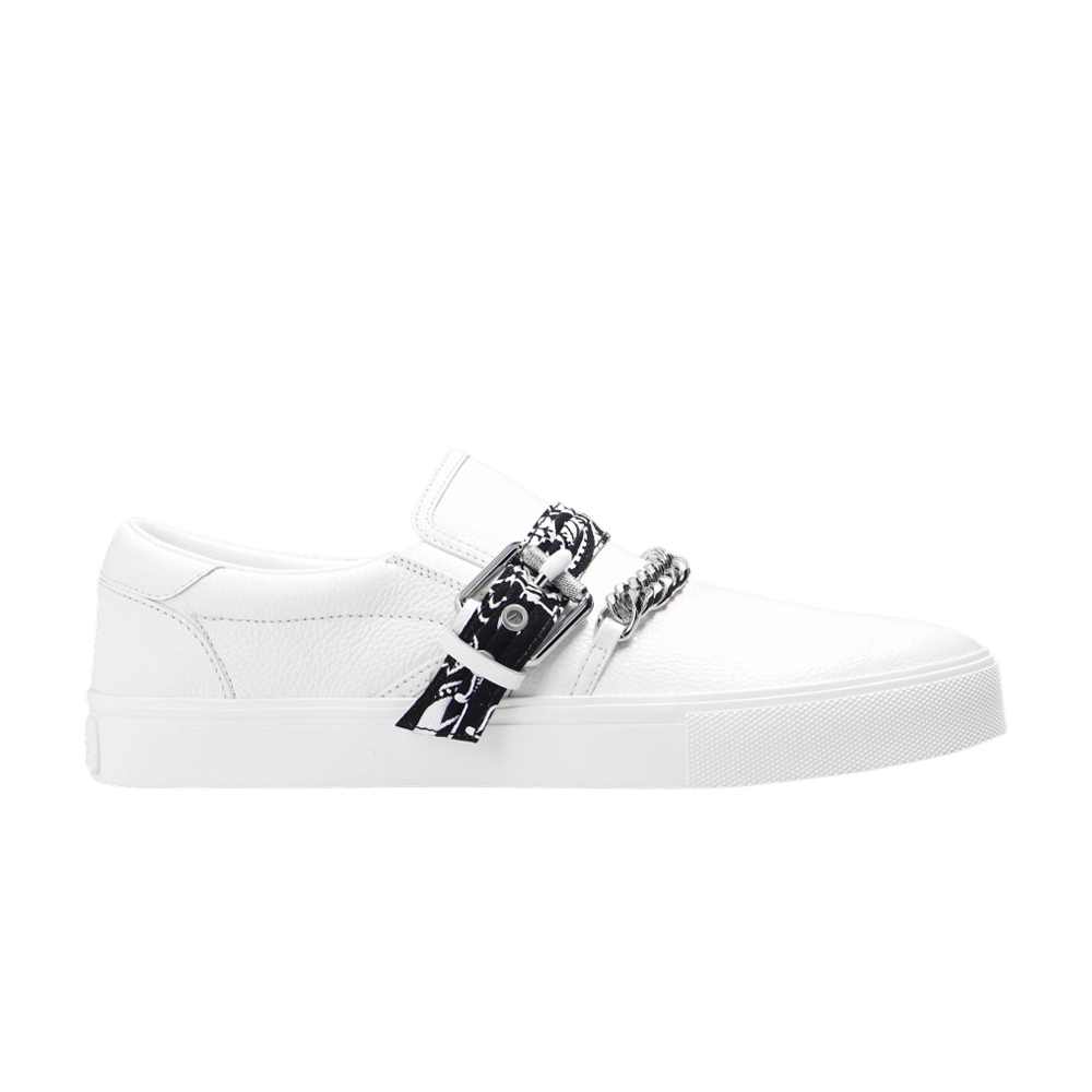 Size 8.0 Amiri Slip On Bandana Chain White