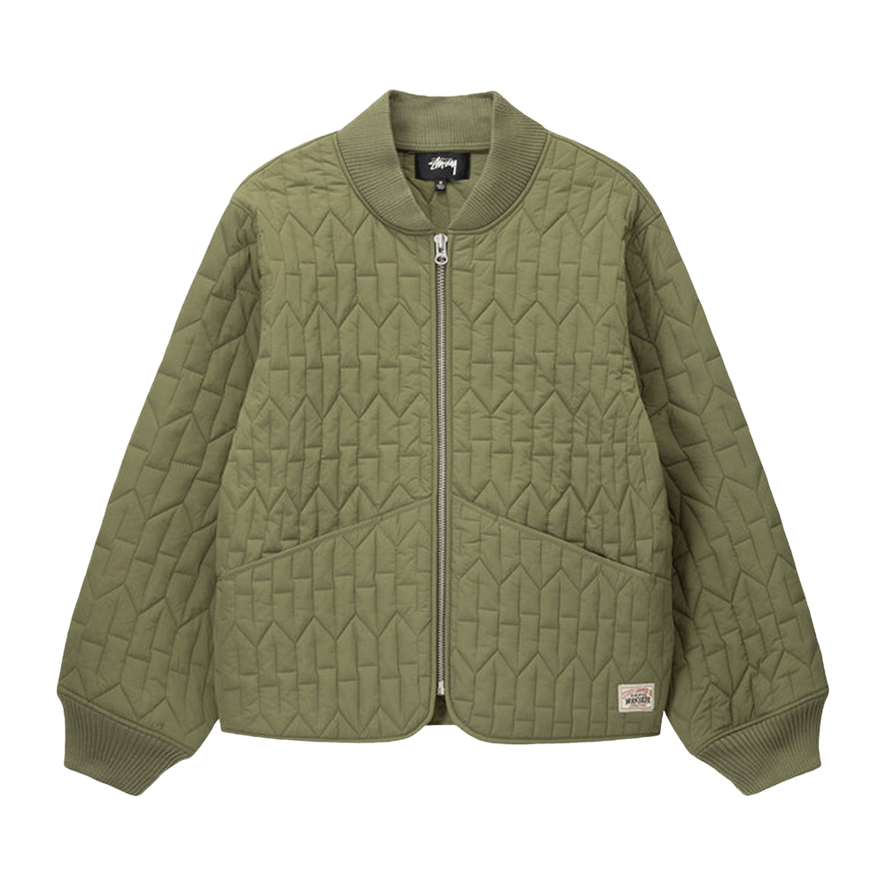 Buy Stussy S Quilted Liner Jacket 'Olive' - 115670 OLIV | GOAT CA