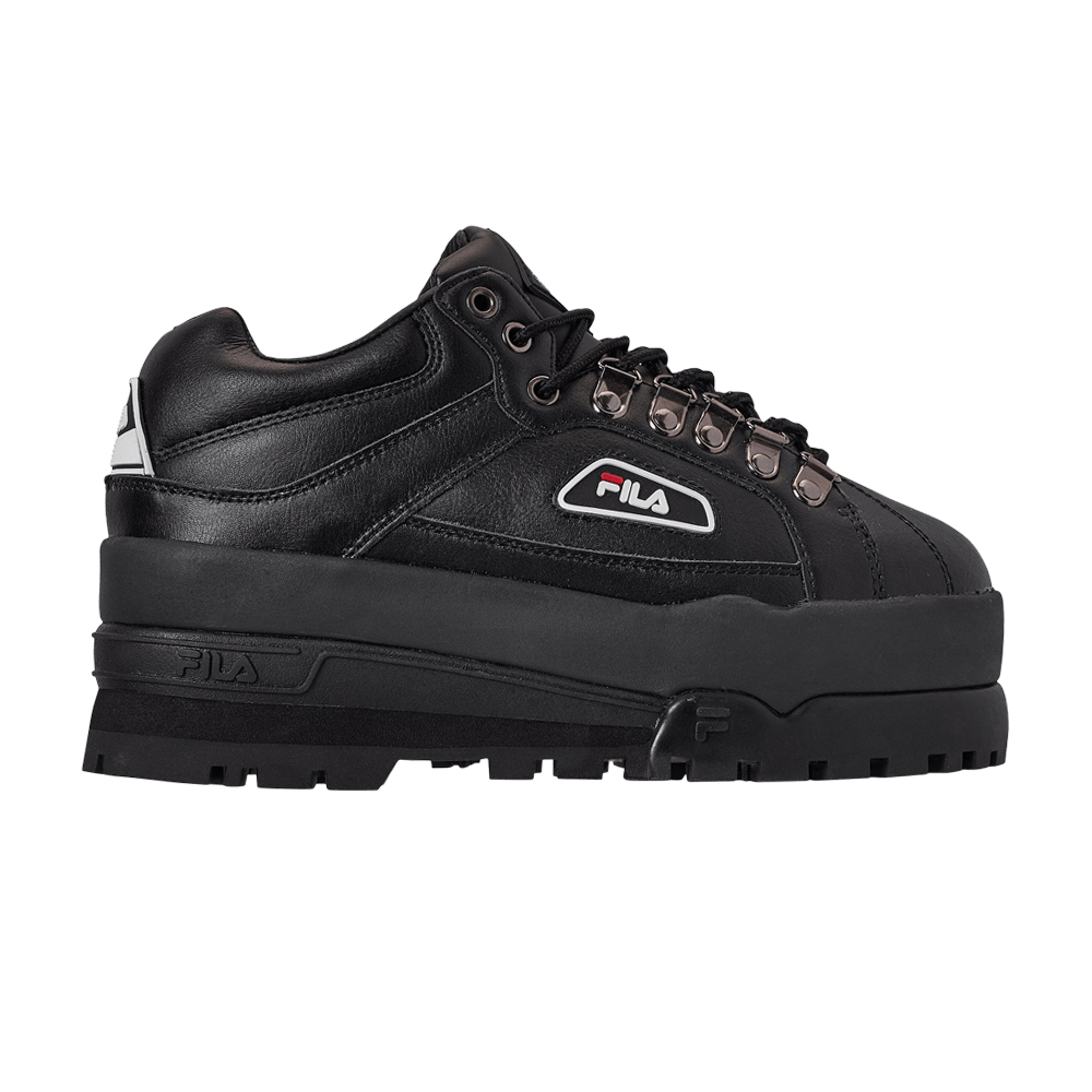 Fila trailblazer white wedge trainers best sale