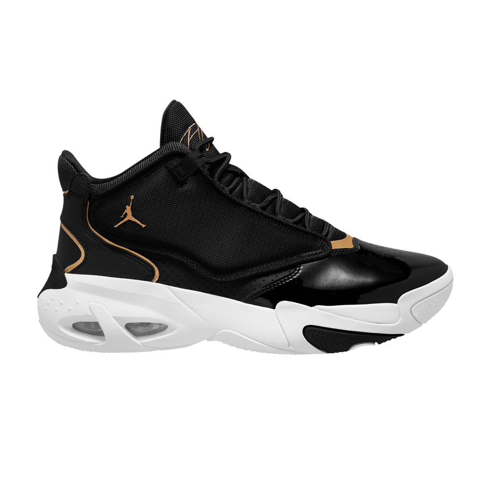 Jordan max aura white metallic gold black store