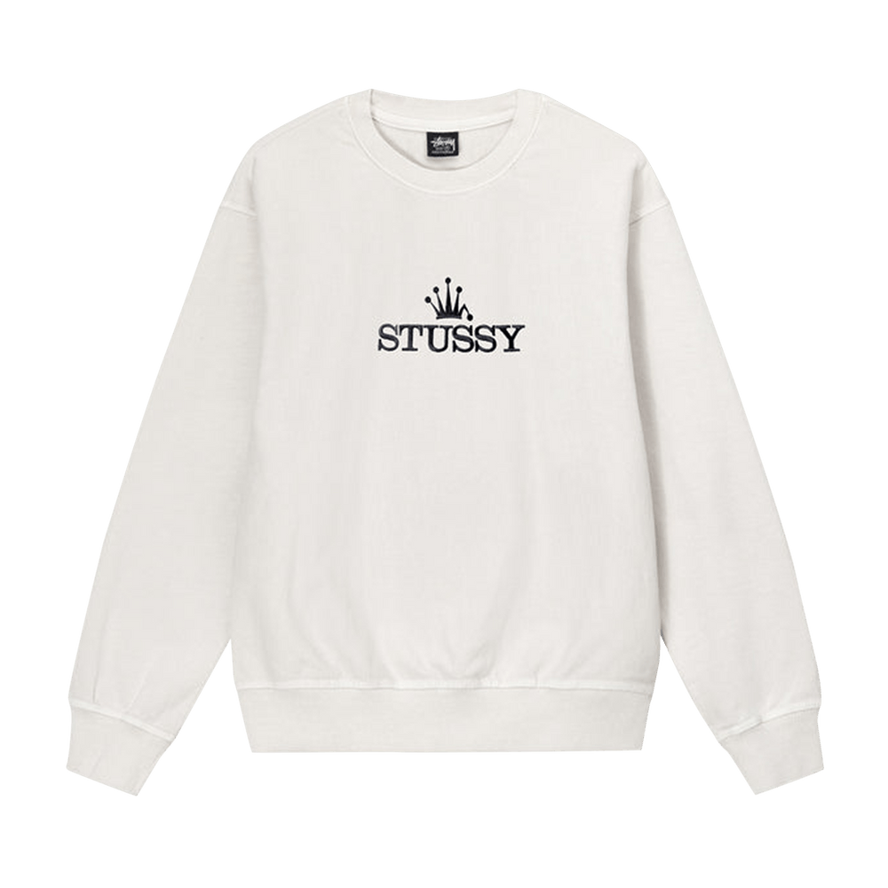 Buy Stussy Glamour Pigment Dyed Crew 'White' - 1914889 WHIT