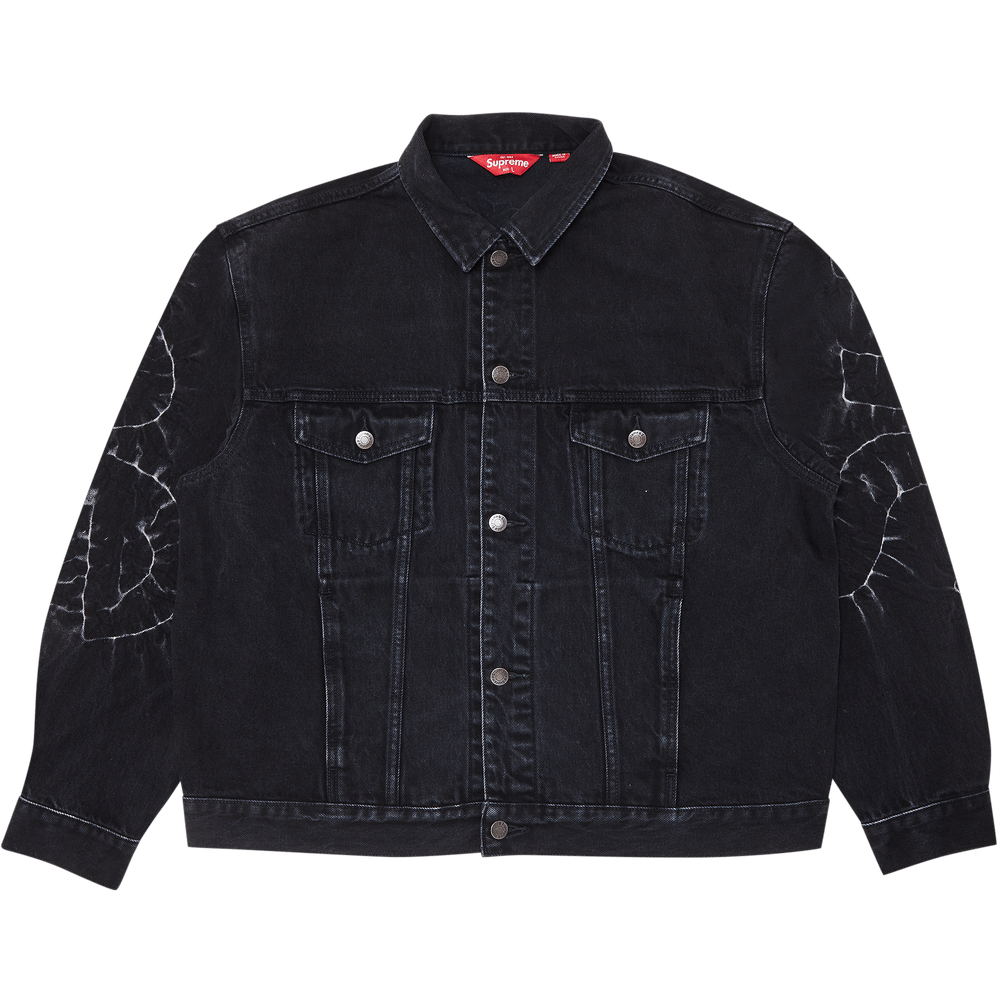 Buy Supreme Shibori Denim Trucker Jacket 'Black' - SS23J41