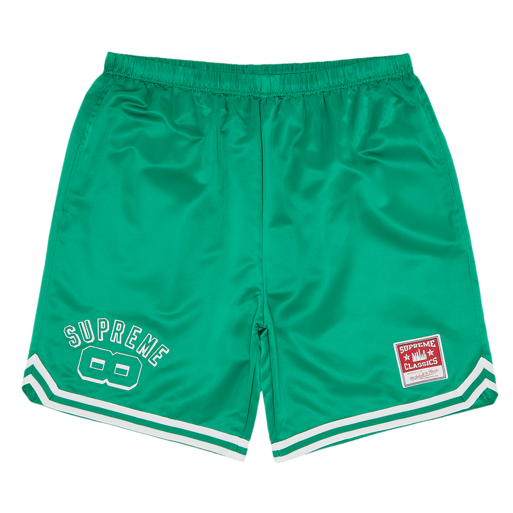 ウェア Supreme Mitchell&Ness NCAA Short Supreme Mitchell & Ness NCAA Basketball Short White Men's