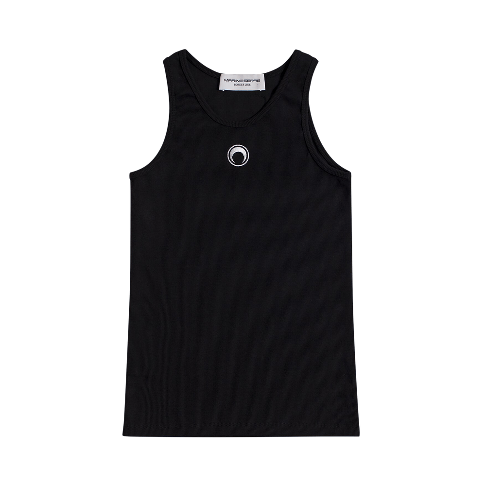 Buy Marine Serre Organic Fitted Tank 'Black' - T369SS23M JERCO0022