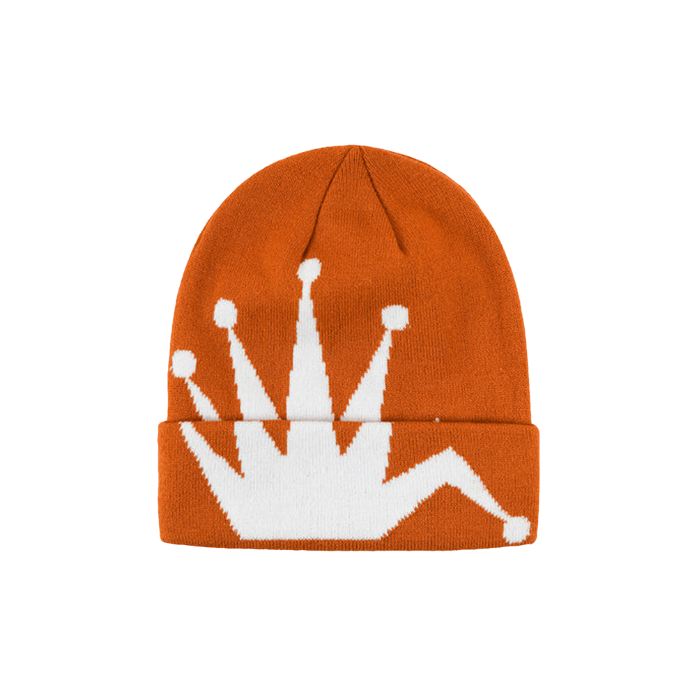 Buy Stussy Crown Jacquard Cuff Beanie 'Orange' - 1321159