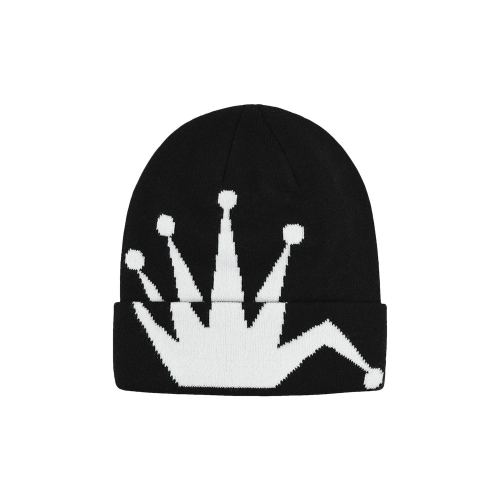 Buy Stussy Crown Jacquard Cuff Beanie 'Black' - 1321159 BLAC | GOAT