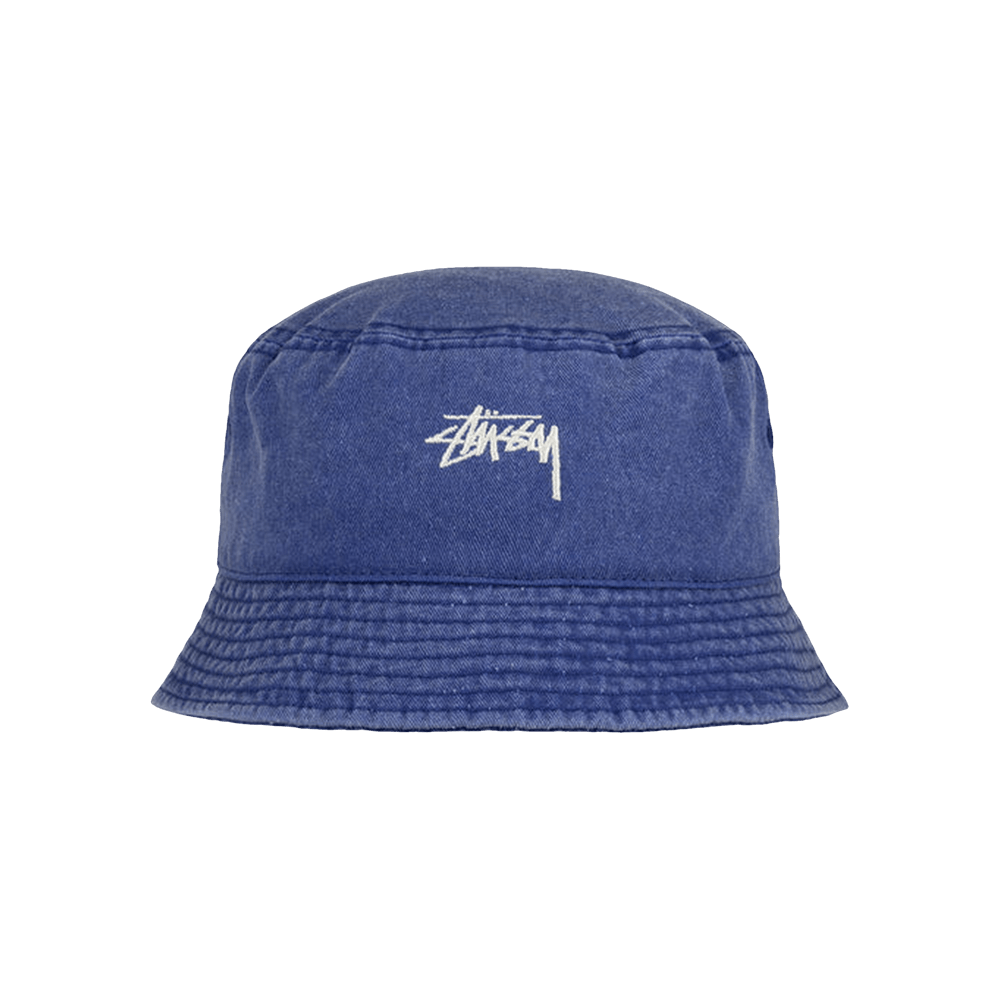 Buy Stussy Washed Stock Bucket Hat 'Dark Royal' - 1321086 DARK | GOAT