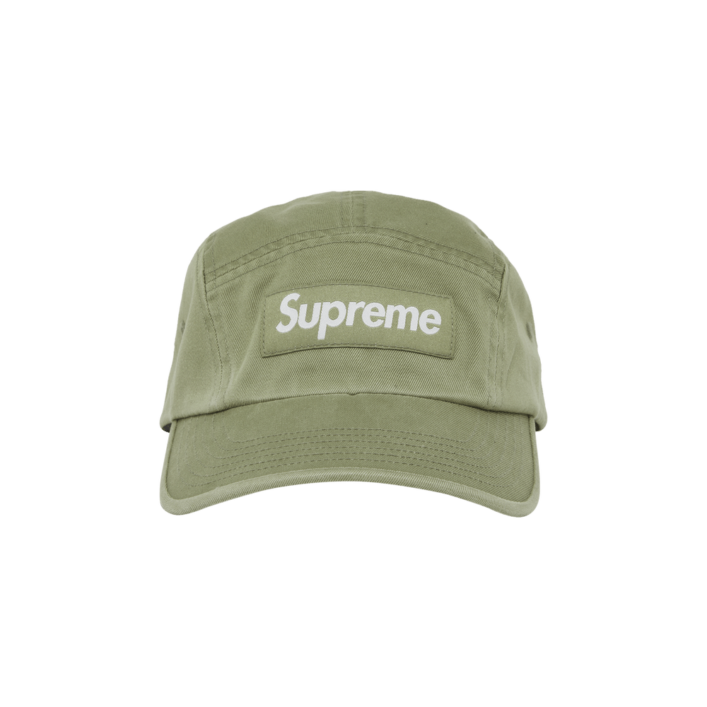 Supreme Washed Chino Twill Camp Cap 'Olive'