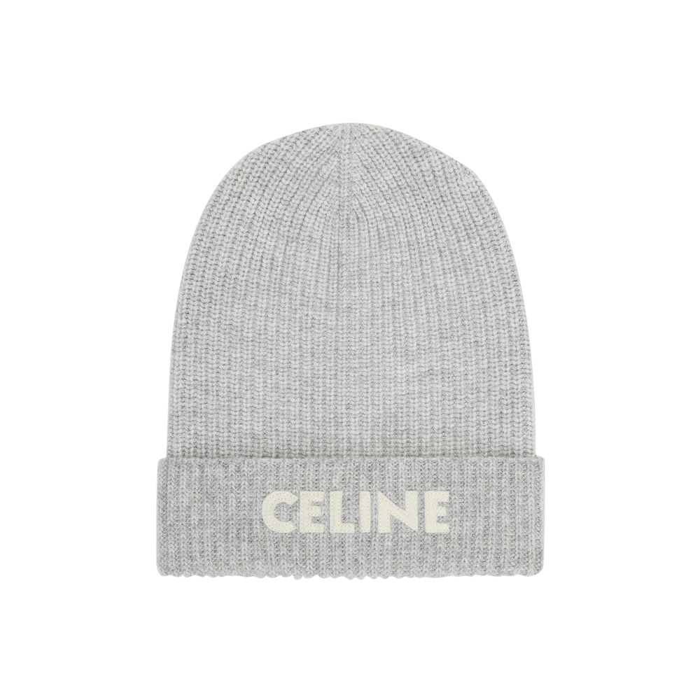 Buy CELINE Ribbed Felted Wool Beanie 'Light Grey' - 2A25R423P 08GC