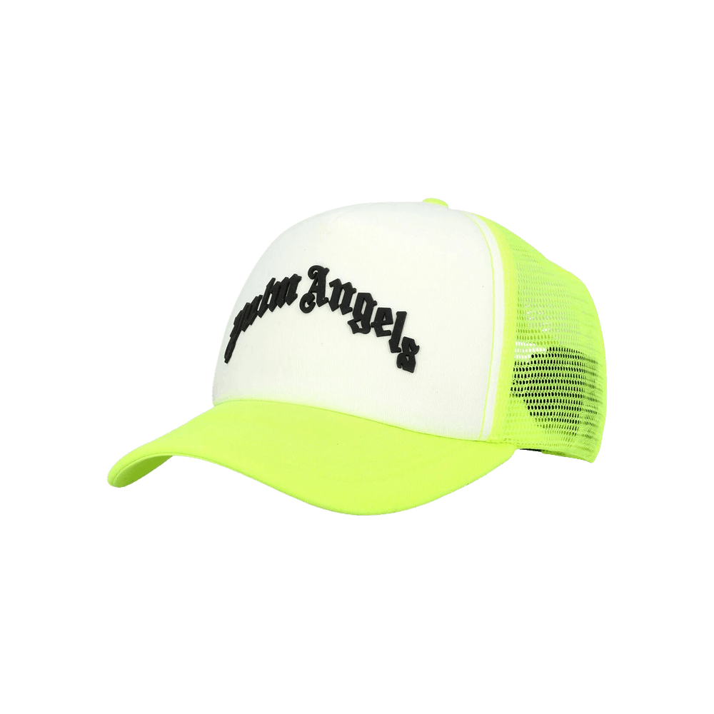 Buy Palm Angels Curved Logo Trucker Hat Yellow PMLB068S23FAB0016510 GOAT UK