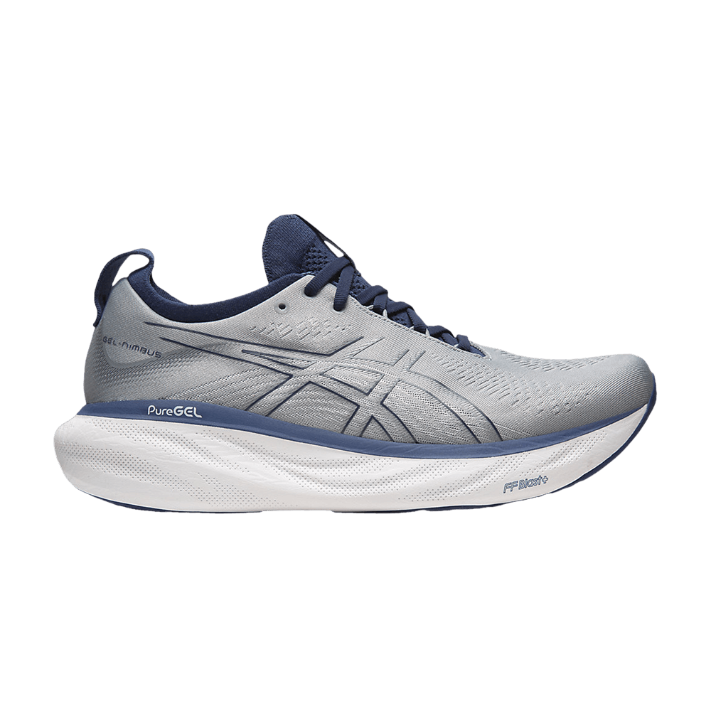 Asics Gel Nimbus 25 Extra Wide Sheet Rock Indigo Blue