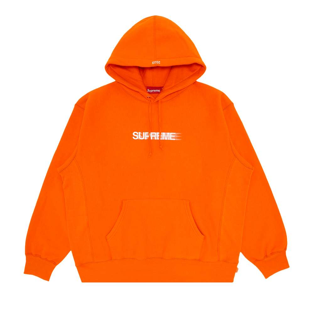 Supreme orange clearance box logo hoodie