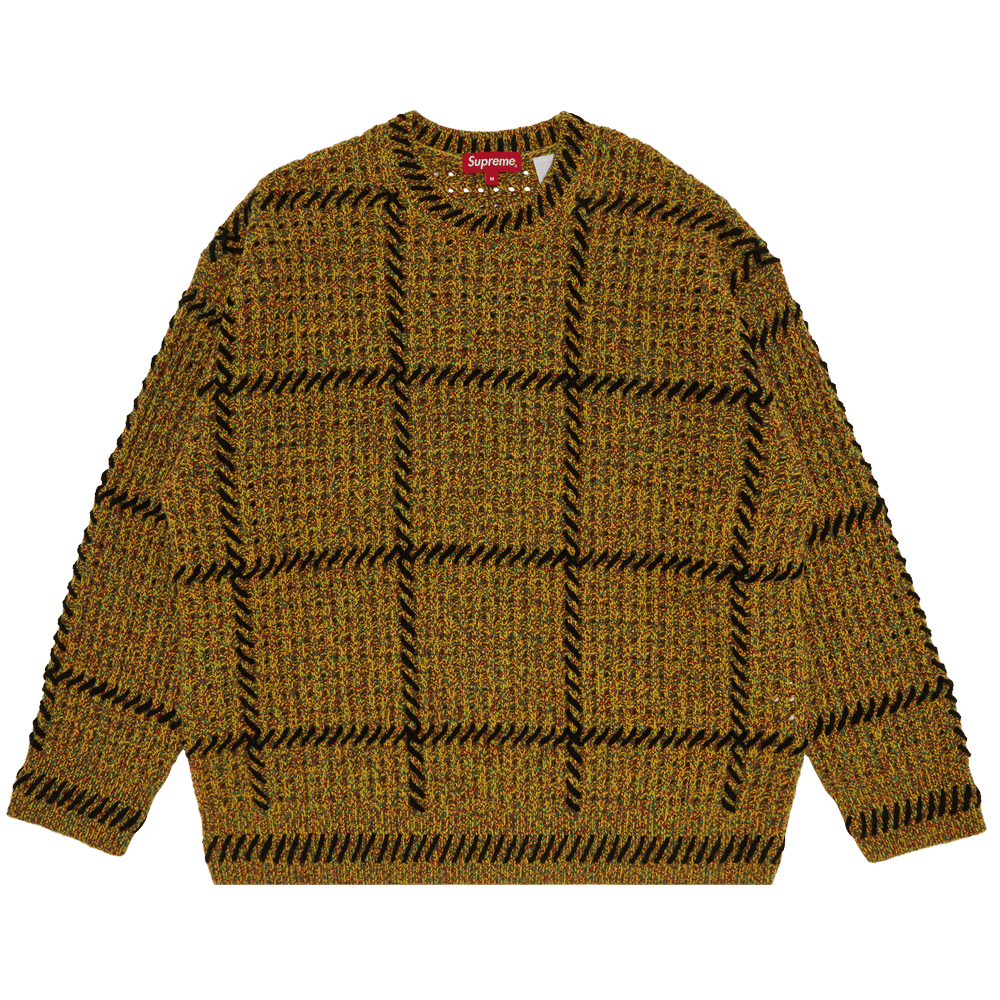 Buy Supreme Quilt Stitch Sweater 'Yellow' - SS23SK14 YELLOW | GOAT